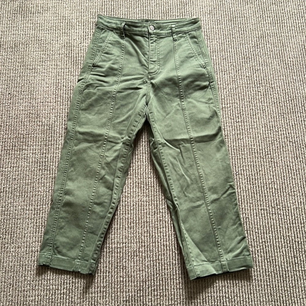 Everlane The Organic Wide-Leg Pant in Green size 4R